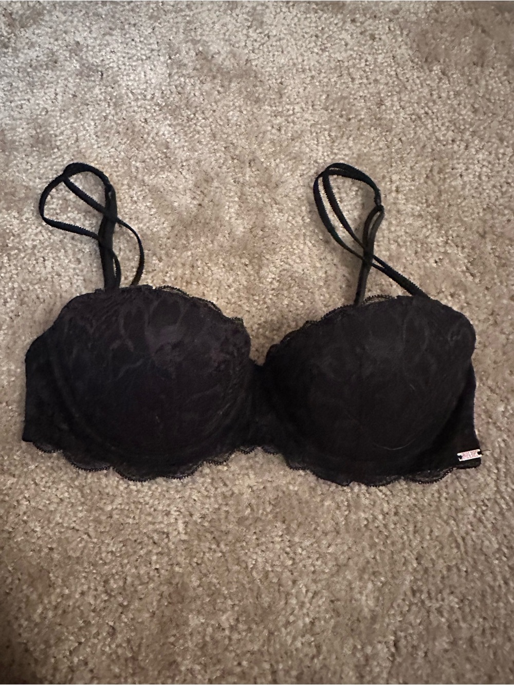 VS Pink Date Push Up Lace Bra 32C